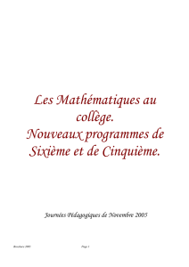 Nouveaux programmes - Mathématiques | Académie de Dijon