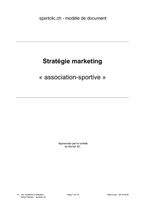 Stratégie marketing