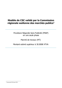 region wallonne - Portail des marchés publics