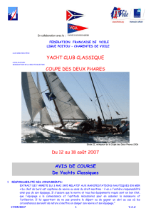 avis de course - Musée Maritime La Rochelle