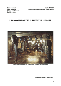 INTRODUCTION - Communication Publicitaire Audiovisuelle