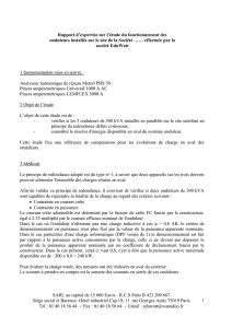Rapport d`expertise sur l`étude du fonctionnement des onduleurs