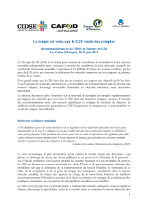 Le temps est venu que le G20 rende des comptes