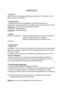 Andropause (Cours Collège des Endocrinologues)