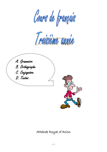 Cours de français