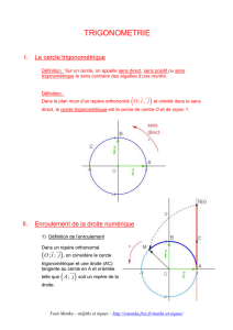 Trigonométrie - maths et tiques