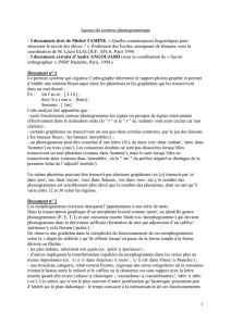Aperçu du système phonogrammique - Académie de Nancy-Metz