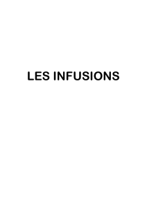 LES INFUSIONS