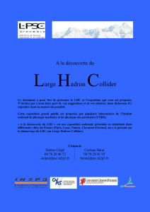 Présentation de l`expo LHC - LPSC