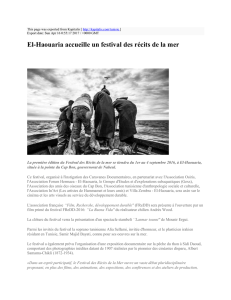 El-Haouaria accueille un festival des récits de la mer : Kapitalis : http