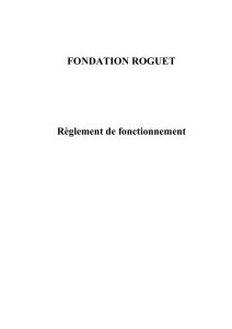 Fondation ROGUET