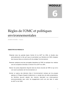 M5-Règles de l`OMC et politiques environnementales