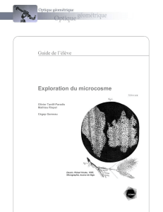 Guide de l`élève Exploration du microcosme Olivier Tardif