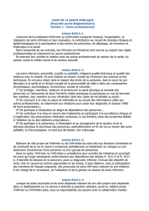 E17- Profession d`Infirmier(e) Code Sante Publique