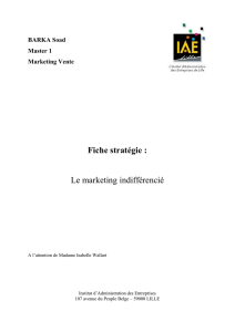 Cours de Stratégie Marketing Intégrée