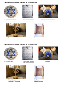 Je connais les principaux symboles de la religion juive :