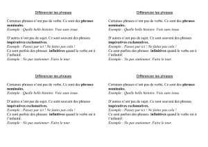 Différencier les phrases