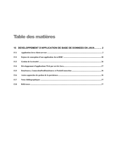 Développement d`application BD en Java