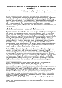 Chaban-Delmas et l`économie girondine : spectateur ou acteur du