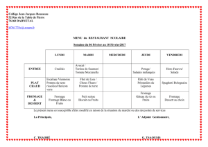 menu 06 au 10 fevrier 2017 - Collège Jean