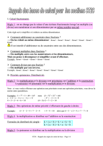 Fiche 4 de pages sur les bases du calcul et les erreurs fréquentes