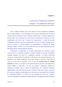 Schéma 3-1 : Les coûts résultant du processus d`intégration monétaire