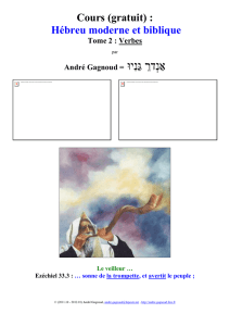 Hebreu Vocabulaire Mots Verbes 7170