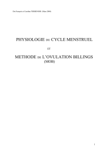 physiologie du cycle menstruel