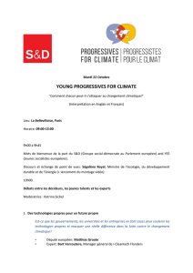Programme : Young progressives for Climate - Social