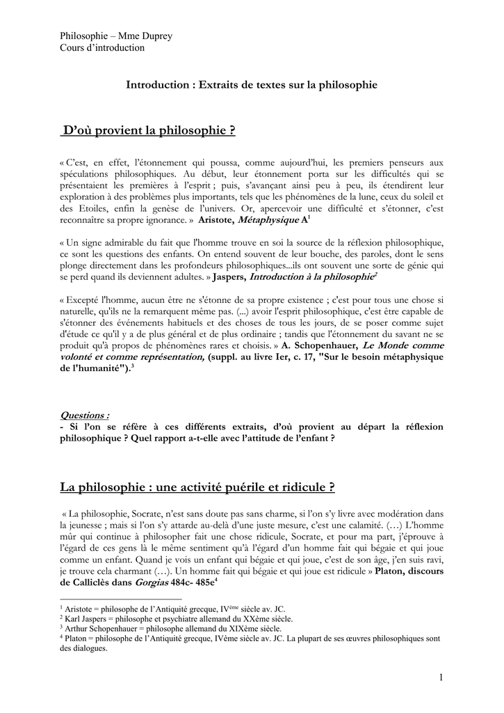 intro dissertation philo nature