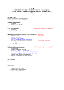 LC N° 40 : Exemples de mécanismes en chimie organique