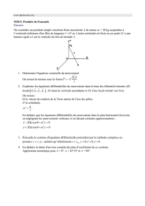 www.kholaweb.com M10.5. Pendule de Foucault. Enoncé. On consi