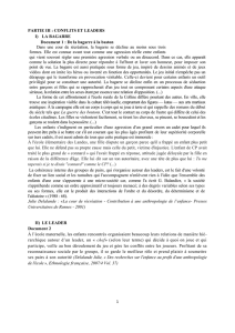 PARTIE III : CONFLITS ET LEADERS I) LA BAGARRE Document 1