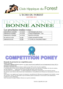 concours officiel poney - Club Hippique du Forest