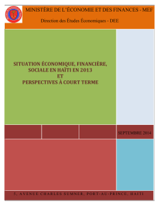 note 1 : situation des produits peroliers en haiti