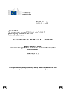 FR FR résumé 1 1. Le contexte: situation économique et