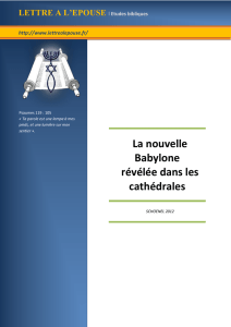 La nouvelle Babylone révélée dans les cathédrales SCHOENEL