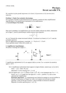 Devoir surveillé N°8.