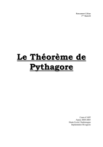 Théorème de Pythagore