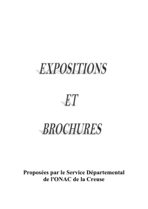 Catalogue brochures onac - format : DOC - 0,08 Mb