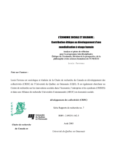 L`économie sociale et solidaire