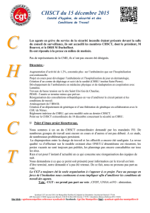 CHSCT du 15 décembre 2015 Comité d`hygiène, de sécurité et des