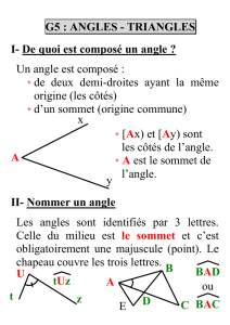 angles - triangles