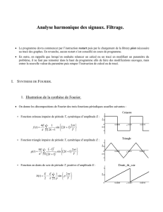 1. Illustration de la synthèse de Fourier.