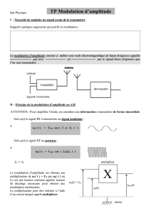 TS Spécialité Modulation d`amplitude et de fréquence