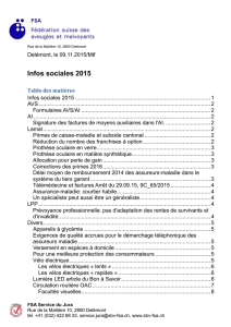 Informations sociales 2015 du Service du Jura