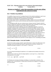 Annexe au C2 et Chapitre 3 du syllabus