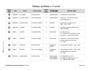 Tableau synthèse ()