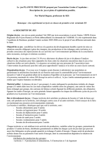 Le jeu Planète précieuse proposé par l`association Graine d`Aquitaine
