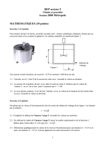 BEP secteur 5 - Mathématiques et sciences physiques